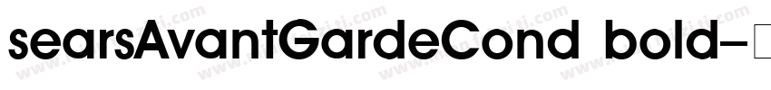 searsAvantGardeCond bold字体转换